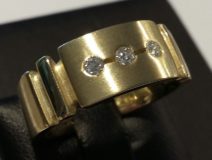 Ring 585 Gelbgold mit Brillanten