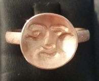 Ring „Mondgesicht“ in 585 Rotgold